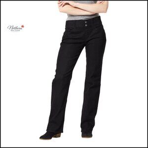 Pull-On Bootcut Jeans with Elastic Waistband, Stretch Denim